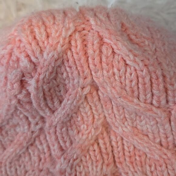 Womens Under Armour Powder Pink Around Town Fleece Lined Beanie ua hat cap warm - Picture 7 of 14